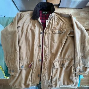 Orvis chore jacket barn coat with corduroy collar